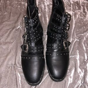 nasty gal faux leather booties